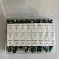 335Pcs Aluminum Electrolytic Capacitor Kit 24Values 10V-400V Capacitors Assortment Kit 2.2UF 22UF 10UF 47UF 100UF 470UF 1000UF