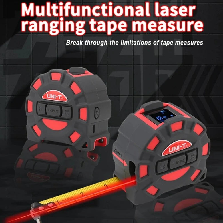 UNI-T 50M 60M Laser Tape Measure LM50T LM60T Digital Electronic Ruler Roulette Meter LCD Display Retractable Measuring Tool