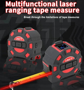 UNI-T 50M 60M Laser Tape Measure LM50T LM60T Digital Electronic Ruler Roulette Meter LCD Display Retractable Measuring Tool