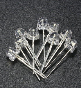 120pcs 5mm White Red Blue Green Yellow Purple LED Light Bulb Emitting Diode Lamp