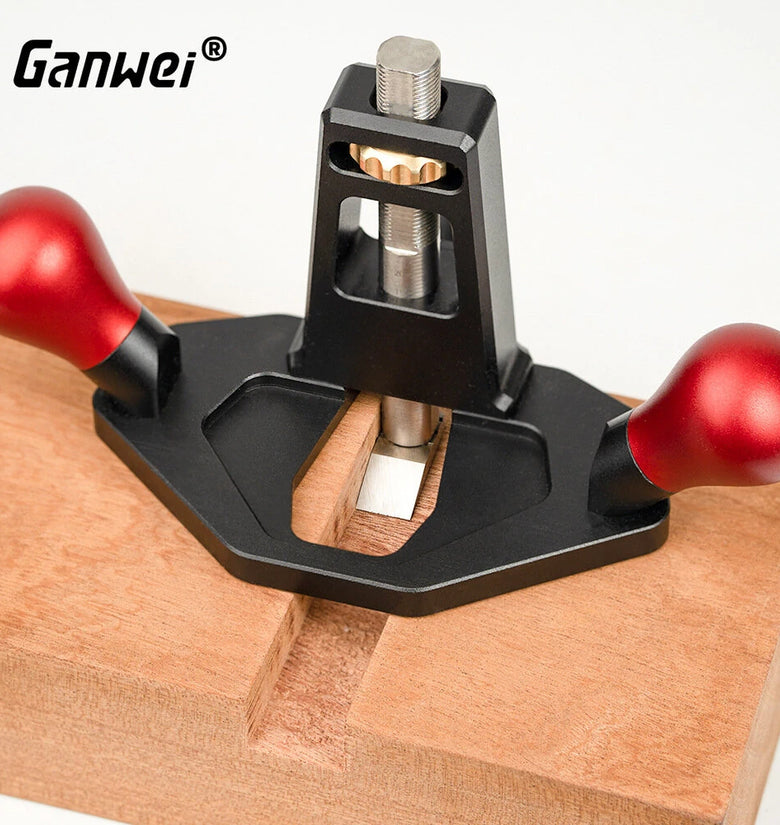 Handheld Router Planer Convenient Depth Adjustment Woodworking Router Plane for Right Angle Tenon Shoulder Trimming Slotting