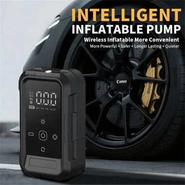 Wireless Car Air Compressor Electric Tire Inflator Pump Digital Display for Motorcycle Bicycle AUTO Tyre with Lighting