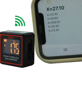 ETOPOO Mini Digital Inclinometer bluetooth Optional 90-Degree Pocket Angle Gauge Clear Display Portable Design Accurate Slope Measurements