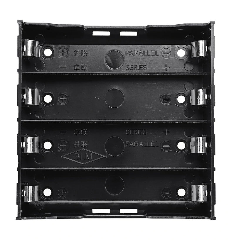 4 Slots 18650 Battery Holder Plastic Case Storage Box for 4*3.7V 18650 Lithium Battery with 8Pin