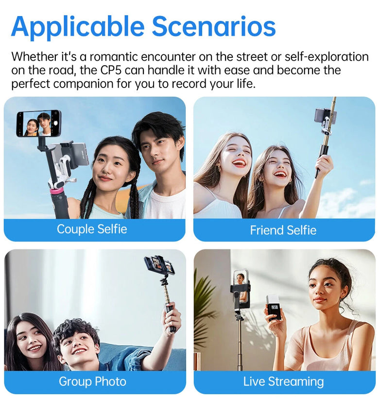 SHIMBOL CP5 1080p Full HD 5'' Touch Screens Rear Camera Selfie Monitor for Vlog Live Streaming Compatible for iPhone Android