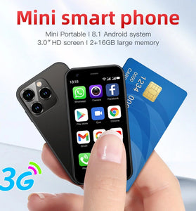 SOYES XS15 Mini 3.0 Inch 2GB RAM 16GB ROM 1000mAh Dual SIM Standby WiFi GPS Android 8.1 3G Quad Core Mobile Phone