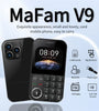 MaFam V9 Mini 2G GSM 2.01 Inch Dual SIM Card Dual Standby 790mAh FM Big Buttons Blacklist Speed Dial LED Flashlight Type-C Mobile Phone