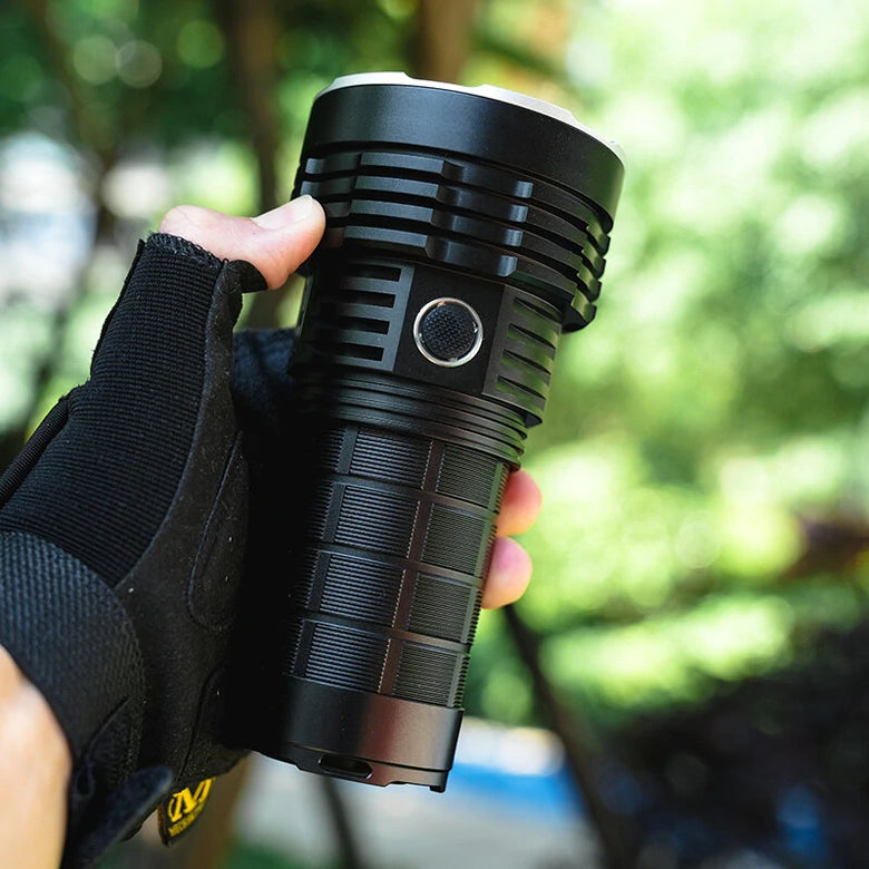 Haikelite HT50pro 4*G50 8000lm 1600m Thrower Flood LED Flashlight Type-C Rechargeable 3*21700 High Power Output Strong LED Torch