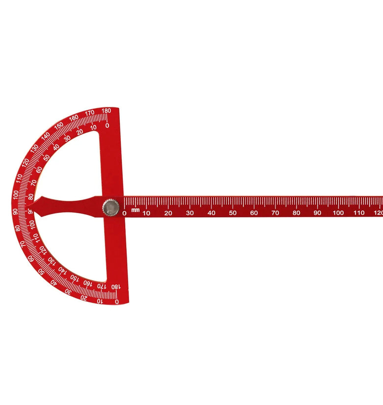 JIGHOLE Adjustable Aluminum Alloy T Shaped Angle Ruler Protractor Metric Scale Laser Engraved Woodworking Measurement Tool Accurate Angle Positioning
