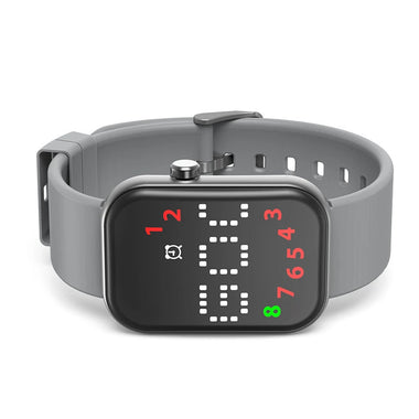 ATRSmart Counting Watch with Countdown Timer Pedometer 8 Alarms IP67 Waterproof Magnetic Charging Fitness Tracker Health Monitor LED Display Smart Bracelet