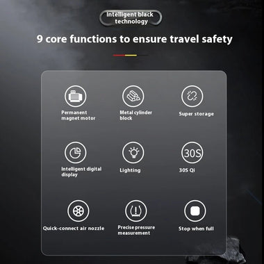 Multi-Function 120Psi Cordless Handheld Air Pump Portable Tire Inflator For Car Bicycle Motorcycle Tires Ball USB Charging With LCD Display Pressure Gauge