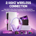 Picun G1 Wireless Headset bluetooth Gaming Headset 40mm Driver 3D Spatial Audio Low Gaming Delay 30H Battery Life Gamer Headphones with ENC HD Mic