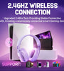 Picun G1 Wireless Headset bluetooth Gaming Headset 40mm Driver 3D Spatial Audio Low Gaming Delay 30H Battery Life Gamer Headphones with ENC HD Mic