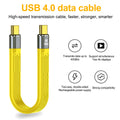 PD100W USB4.0 Data Cable USB-C Male to Type-C Male/Female FPC Short Cable 40Gbps Fast Charging Data Transmission Copper Core Line for Phone Laptop Tablet