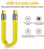PD100W USB4.0 Data Cable USB-C Male to Type-C Male/Female FPC Short Cable 40Gbps Fast Charging Data Transmission Copper Core Line for Phone Laptop Tablet