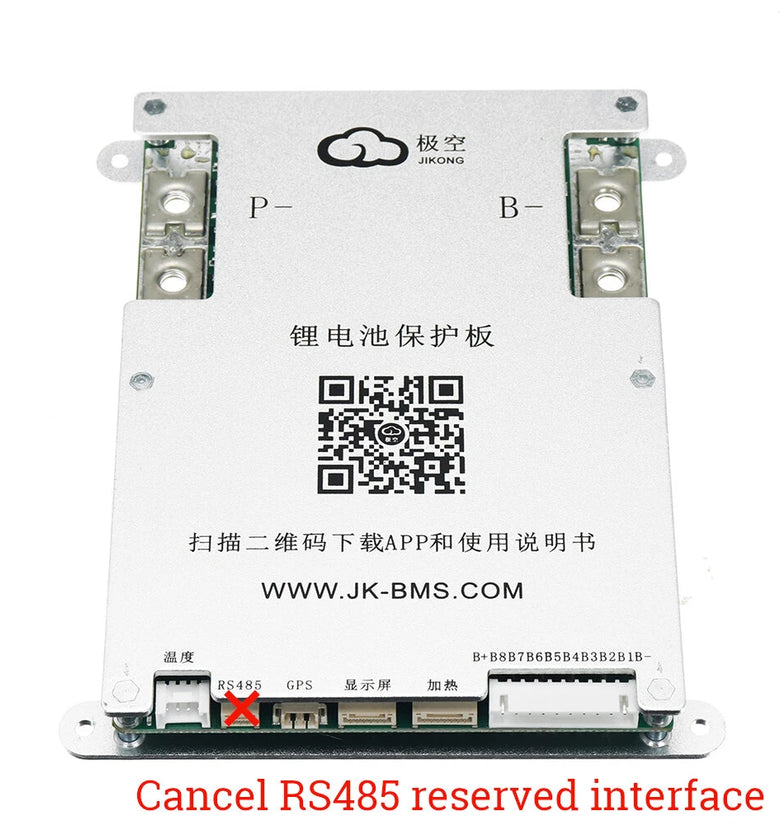 JKBMS B1A8S10P Intelligent Protection Board for 4-8S 100A Power Batteries 4S 5S 6S 7S 8S 12V 24V Battery with 1A Active Balancing