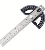Woodworking Edge Ruler Protractor Angle Gauge Measure Carpenter Tool