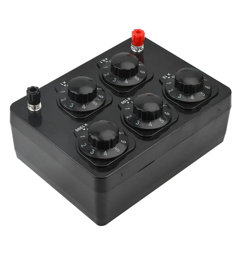 Precision Resistance Box Adjustable Decade Resistor 0-9999 0-9999.9 High Accuracy Level 1 Electrical Teaching Experiment Ohm's Law Verification