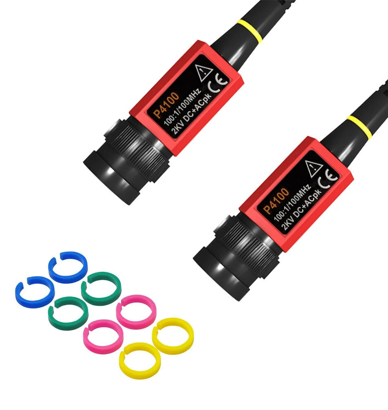 High Voltage Oscilloscope Probe P4100 Universal Compatibility 100 Megaohms Resistance 6 pF Capacitance Maximum Operating Voltage 1000V DC + ACPP