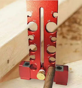 Woodworking Adjustable Dowel Maker Jig 7mm-18mm Carbide Blade Double-edged Cutting Aluminum Alloy Electric Drill Milling Tool