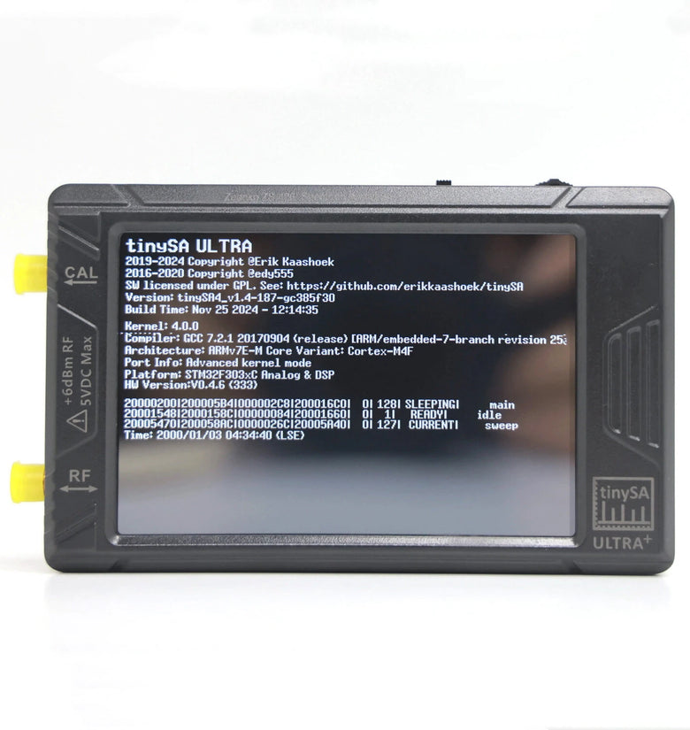 TinySA ULTRA Plus ZS406 Handheld Spectrum Analyzer 900MHz-5.4GHz 20dB LNA Module 3.98inch IPS-TFT LCD 5000mAh Battery Portable Analyzer