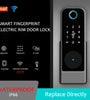 WAFU WF-014 Tuya Smart WiFi Keyless Entry Door Lock Anti-theft Biometric Fingerprint Password Key APP Remote Control Electronic Lock