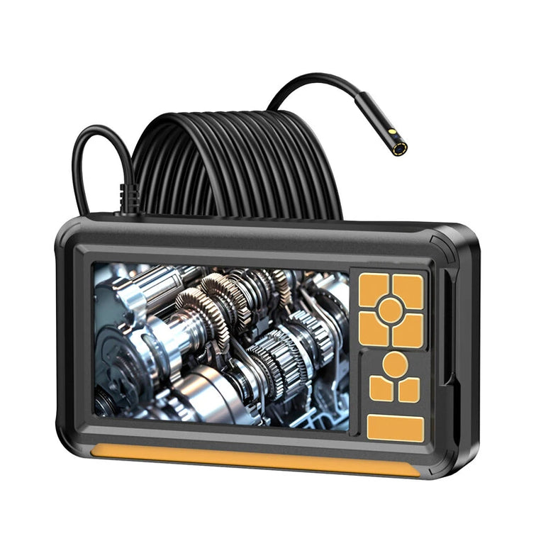 8mm Bendable Probe Industrial Endoscope Camera 1080P HD Borescope with 4.3 Inch Screen IP67 Waterproof Inspection Camera with 8 LED Lights
