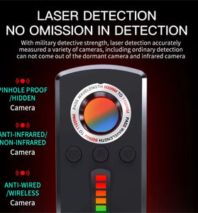M40 Pro Anti Spy Detector Infrared Camera Finder GPS Tracker Wireless Bug Sweeper for Car and Hotel