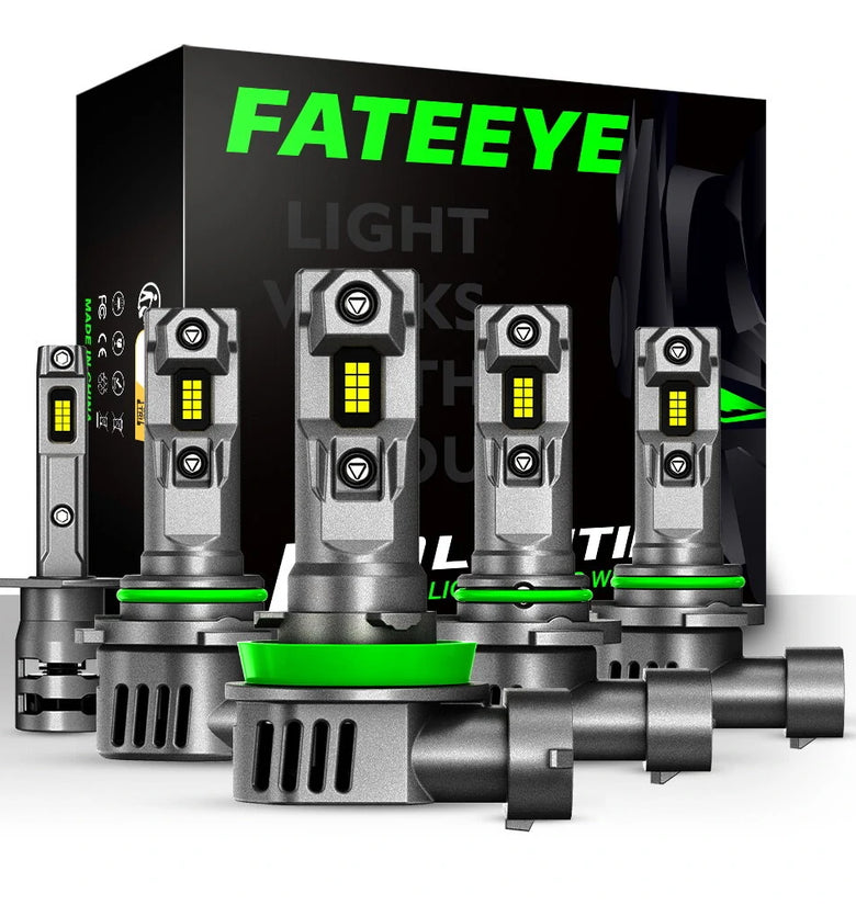 FATEEYE A700-F11 2PCS 20000LM Car Headlight LED Bulbs 70W 6500K White Light Mini Size IP68 Waterproof For Car Headlight Modification