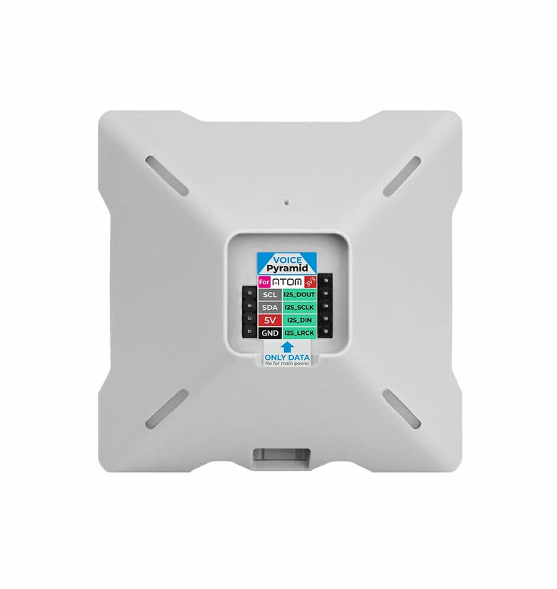 M5Stack Voice Pyramid Smart Speaker Base without M5Atom STM32G030F6P6 ES8311 ES7210 AW87559 Dual Touch Slider RGB LED HY2.0-4P Expansion Base For Atom AtomS3 AtomS3R