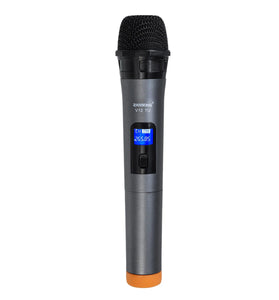 Professional UHF Wireless Microphone Handheld Mic System Karaoke With Receiver and Display Screen