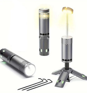 Bikight YL-301 Height Adjustable Telescopic Camping Light 10000mAh USB Rechargeable Portable LED Work Light Magnet Tripod Base Tent Telescopic Camping Lantern