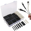 300Pcs/lot Polyolefin Shrinking Assorted 3:1 Heat Shrink Black White Tube Wire Cable Insulated Sleeving Heat Shrink Tubing Set