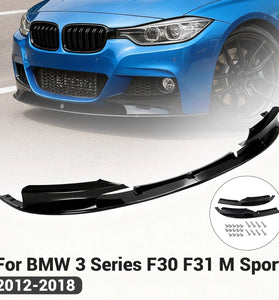 Carbon Fiber Front Lip Spoiler for BMW 3 Series F30 F31 M Sport 2012 to 2018 Custom Upgrade