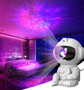 Elfeland LED Astronaut Starry Sky Lamp Atmosphere Projection Lamp Sitting Astronaut Remote Control Creative Bedroom Night Light