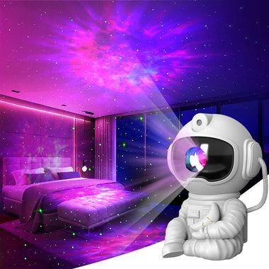 Elfeland LED Astronaut Starry Sky Lamp Atmosphere Projection Lamp Sitting Astronaut Remote Control Creative Bedroom Night Light