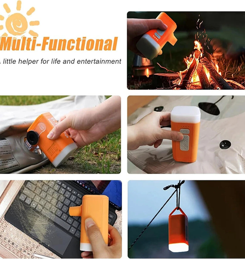 157SD Air Pump LED Light USB Rechargeable Quick Inflate for Pool Floats Bed Air Mattress Swimming Ring