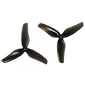 8 Pairs Gemfan Hurricane 2009 2 Inch 3-Blade Clear Black Propeller 1.5mm 1 Hole for 1103 Motor RC FPV Racing Drone