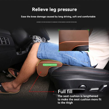 Car Leg Extender Leg Support Cushion Car Seat Leg Support Pad Lengthened Seat Cushion Leg Support Universal Dedicated For Long-Distance Driving
