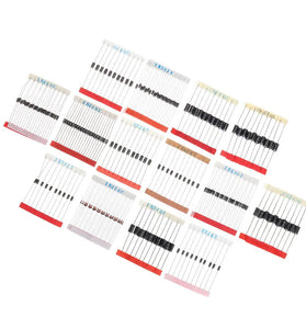 600pcs Fast Switching Schottky Diode Assorted Kit 1N4001 1N4004 1N4007 1N5408 UF4007 FR207 1N5817 1N5819 1N5822 1N4148 RL207