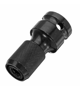 1/2 Inch Square To 1/4 Inch Hex Female Telescopic Socket Adapter Drill Chuck Converter Impact Driver