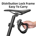 ROCKBROS Bicycle Lock Portable Anti-theft Ring Lock with 2 Keys Safety Lock for MTB Bike Motorcycle