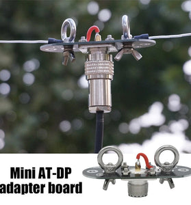 Mini AT-DPs Adapter Board Outdoor Antenna Kit 8x3x5cm High-Strength Fiber 300W GB 304 Stainless Steel Quick Installation for Shortwave Radio