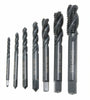 Drillpro 7pcs M3-M12 HSS Nitriding Coated Screw Tap Metric Right Hand Spiral Screw Thread Tap