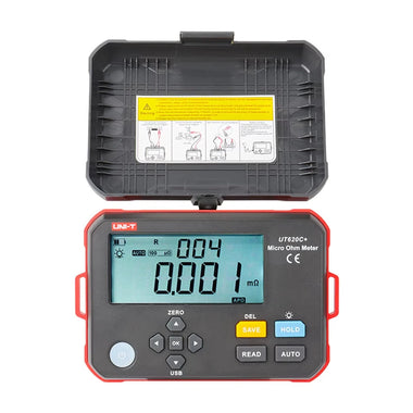 UNI-T UT620C Plus Micro Ohmmeter 0.001m to 300.0k 1A Current Four Wire Measurement USB Data Transfer Rechargeable Battery High Precision Resistance Tester