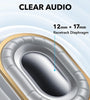 Soundcore C40i Clips-on Earbuds Wireless bluetooth 5.4 Earphone Flexible Joint Design Racetrack Dynamic Drivers 3D Surround Sound AI-Enhanced Clear Calls 21H Playback Headphones