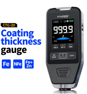 FNIRSI CTG-20 Car Paint Thickness Gauge Electroplate Metal & Putty Powder Coating Thickness Gauge for Car 0-1400um Fe nFe Fe+Zn