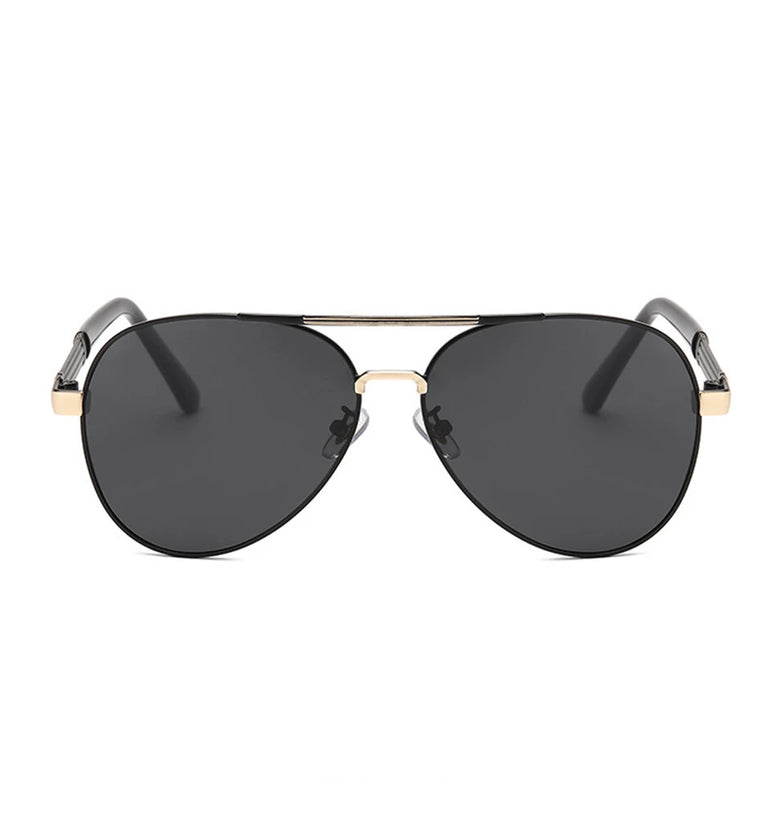 Men's Polarized Sunglasses Classic Fashion Metal Frame Pilot Sun Glasses for Traveling Surfing Driving Fishing UV400