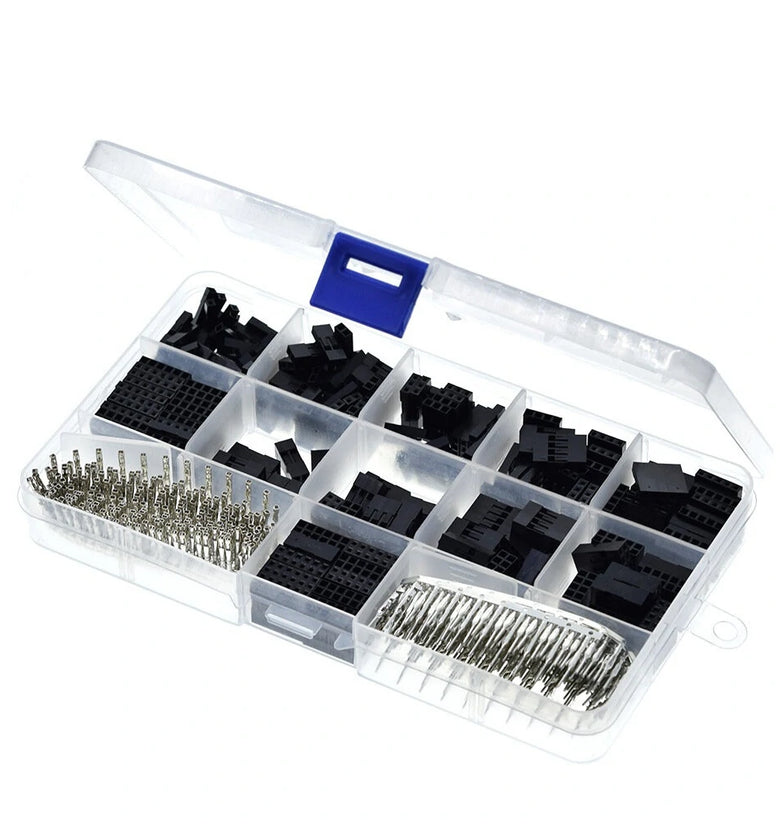 620PCS 2.54MM Dupont Cord Jumper Wire Pin Header Connector Rubber Shell Connector Housing with Terminal