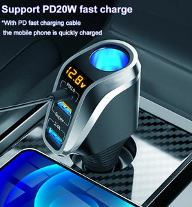 OZIO 66W+PD 20W Car QC Fast Charging Socket 12V-24V Car Charger For All Car Models